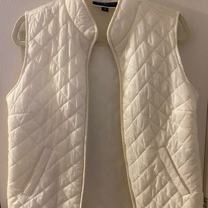 Light beige puffy vest